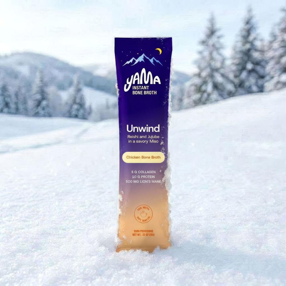 Unwind stick pack standing in snow